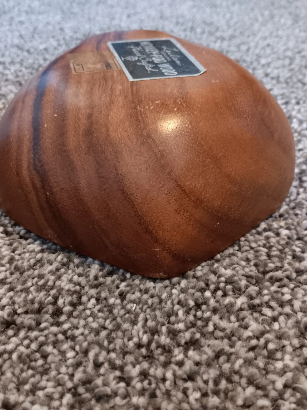 Leilani Genuine Monkey Pod Wood Acorn Bowl Set (2 Pieces)
